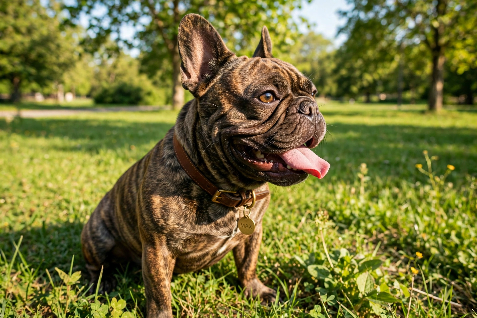 Brindle French Bulldog